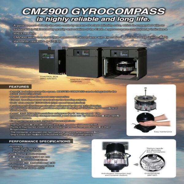 Yokogawa CMZ-900 Gyrocompass vessel navigation system