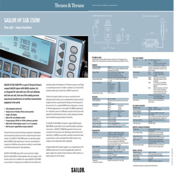 SAILOR hc-4500 handset Radio ship