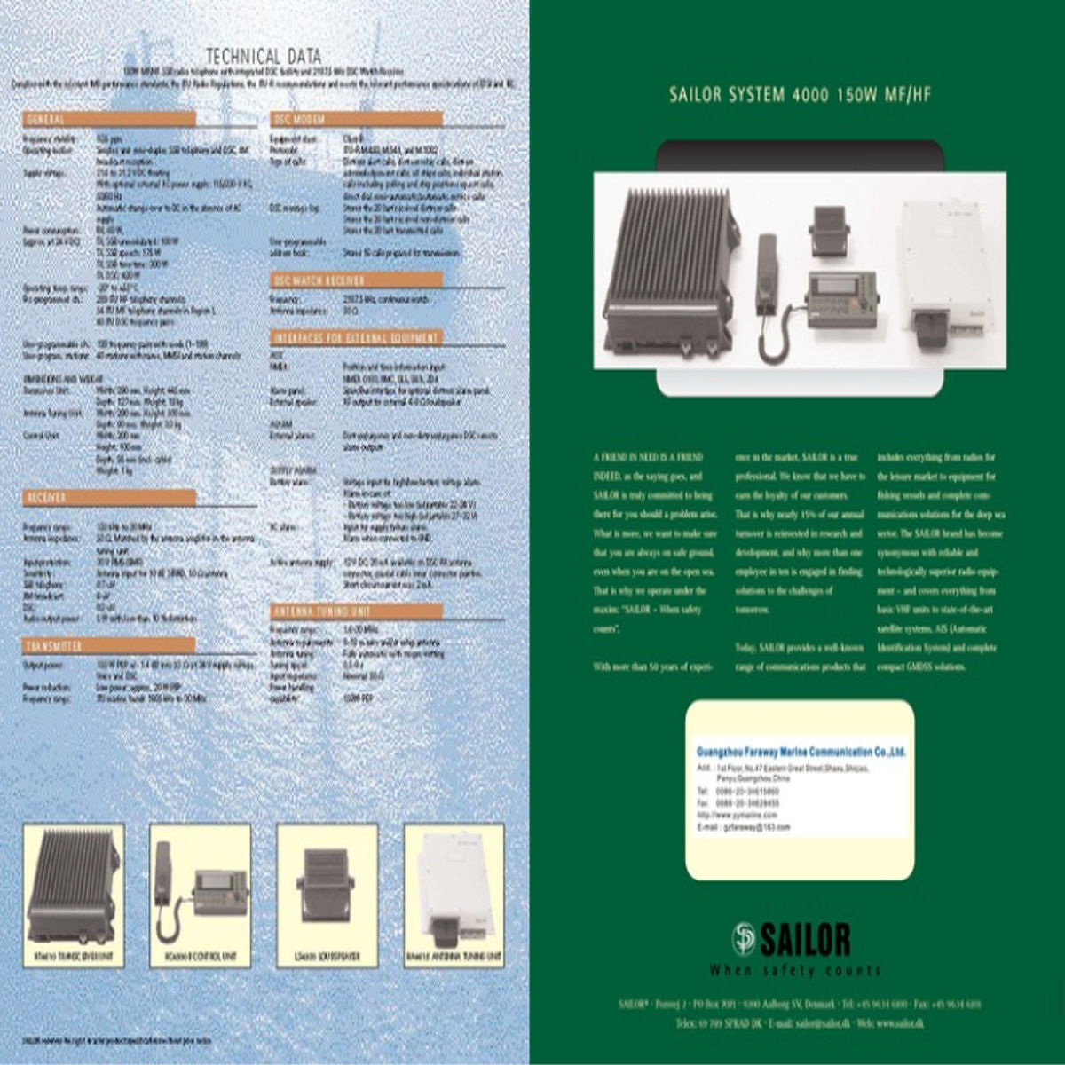SAILOR MF HF SYSTEM 4000.