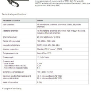 Sailor 4822 VHF Radio ship communication system