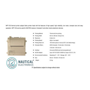 Nsr npt100 printer Radio marine electronics